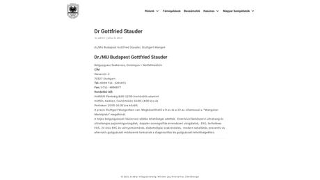 Dr. Gottfried Stauder Facharzt für Innere Medizin