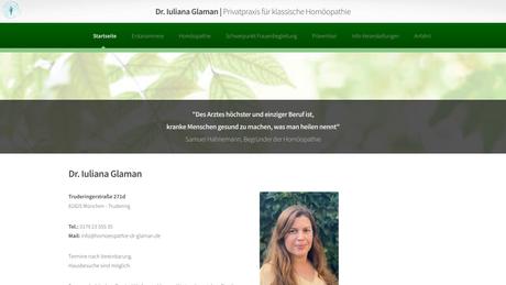 Dr. Iuliana Glaman Praktische Ärztin Homöopathe und Naturheilverfahren