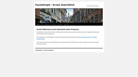 Dr.med. Gisela Dittrich Fachärztin für Psychiatrie und Psychotherapie