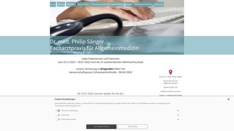 Dr.med. Philip R. Sänger Facharzt für Allgemeinmedizin