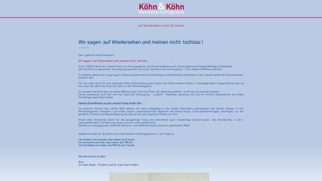 Dr.med. Ralph-Detlef Köhn Facharzt für Innere Medizin