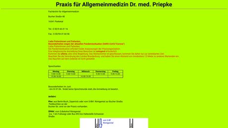 Dr.med. Sandra Priepke Fachärztin f. Allgemeinmedizin