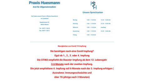 Heinz Huesmann Facharzt für Allgemeinmedizin